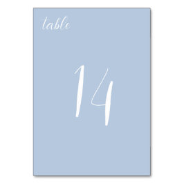 Elegante tarjeta de mesa de Boda azul turquesa Min