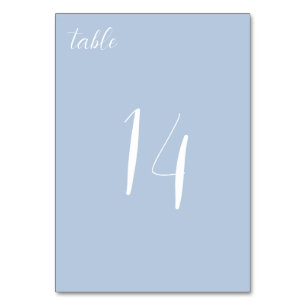 Elegante tarjeta de mesa de Boda azul turquesa Min