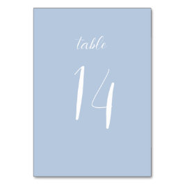Elegante tarjeta de mesa de Boda azul turquesa Min