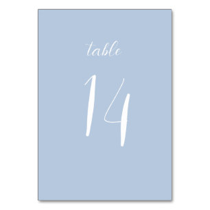 Elegante tarjeta de mesa de Boda azul turquesa Min