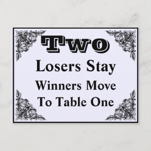 Elegante tarjeta de mesa de Bunco con ornamento vi