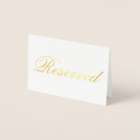 Elegante tarjeta de mesa de Relieve metalizado dor