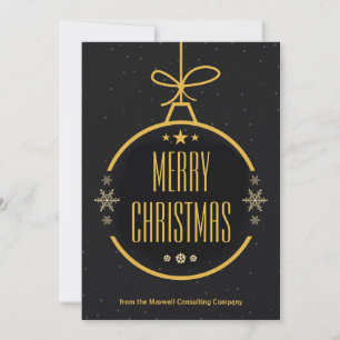 Elegante Tarjeta de Navidad de Empresa Personaliza