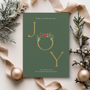Elegante tarjeta de Navidad profesional para clien