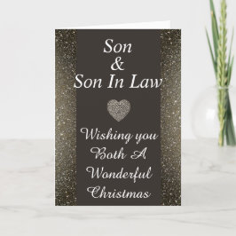 Elegante tarjeta de Navidades de abogados e hijos