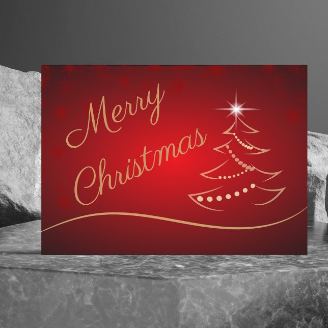 Elegante Tarjeta de Navidades de Árbol de Navidad  (Subido por el creador)