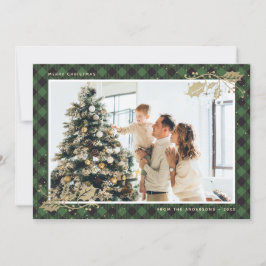 Elegante tarjeta de Navidades de fotografía de Gre
