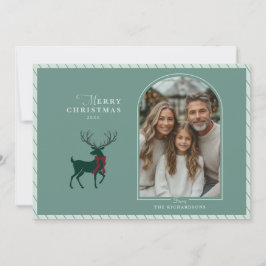 Elegante tarjeta de Navidades de fotografía del ar