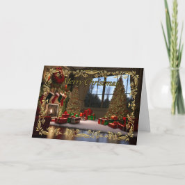 Elegante tarjeta de Navidades de Recuerdos