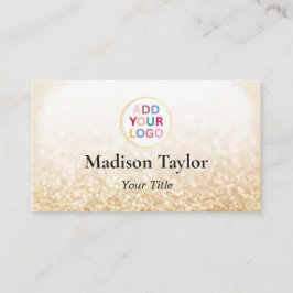 Elegante Tarjeta De Negocios De Código QR Gold Con
