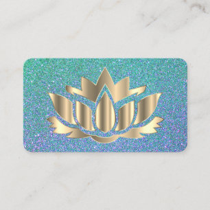 Elegante tarjeta de negocios de yoga floral de lot