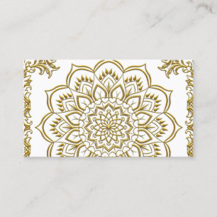Elegante tarjeta de negocios de yoga floral de lot