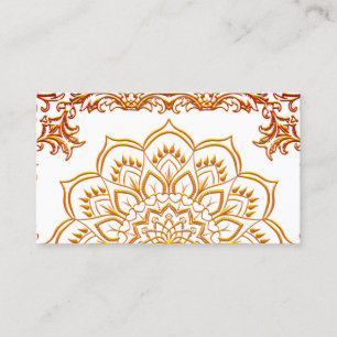 Elegante tarjeta de negocios de yoga floral de lot