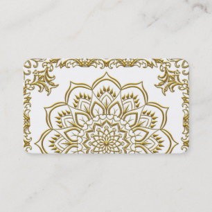 Elegante tarjeta de negocios de yoga floral de lot