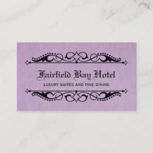 Elegante Tarjeta de Negocios Floreciente, Lilac