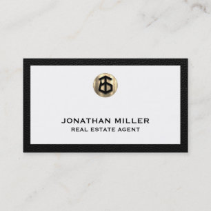 Elegante tarjeta de negocios inmobiliaria