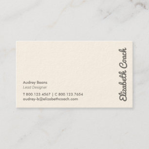 Elegante Tarjeta de Negocios Mínima Profesional