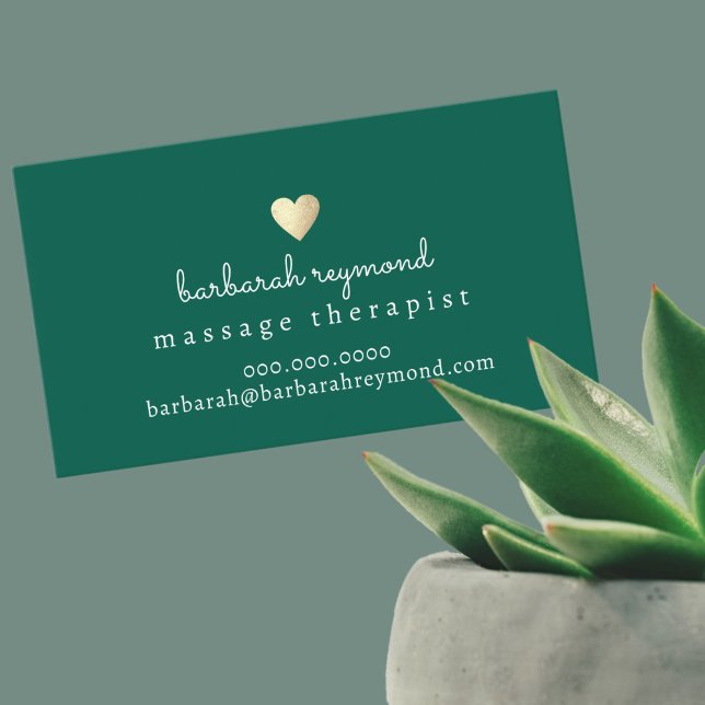 Elegante Tarjeta De Negocios Para Terapia De Masaj (Subido por el creador)