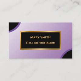 Elegante Tarjeta de Negocios Profesional Purple Go