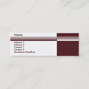 Elegante Tarjeta de Negocios Stripes