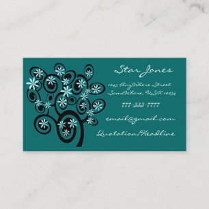 Elegante Tarjeta De Negocios Swirl - Corteza.. - P