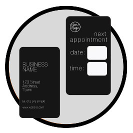 ELEGANTE TARJETA DE NOMBRAMIENTO DE LOGO DE NEGOCI