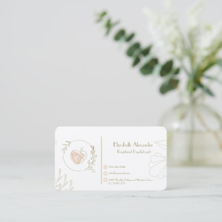 Elegante Tarjeta de Nombramiento de Psicólogo Regi