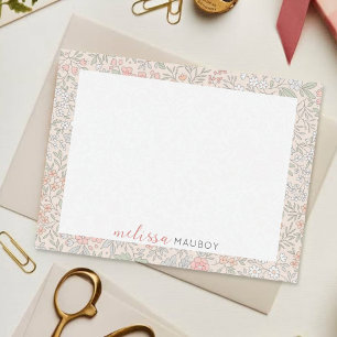 Elegante tarjeta de nota de nombre personalizado d