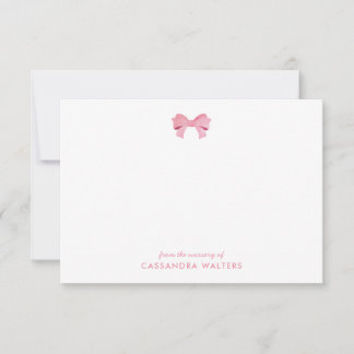 Elegante Tarjeta de Nota de Nursera Personalizada