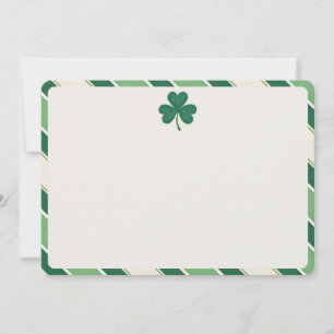 Elegante Tarjeta de Nota en Blanco del Día de Sham