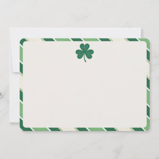 Elegante Tarjeta de Nota en Blanco del Día de Sham