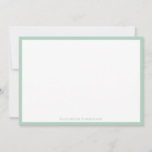 Elegante tarjeta de nota plana moderna de borde de
