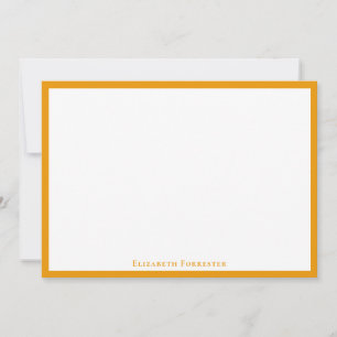 Elegante tarjeta de nota plana moderna de borde de