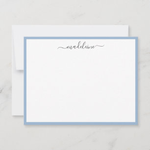 Elegante tarjeta de notas de caligrafía escrita a