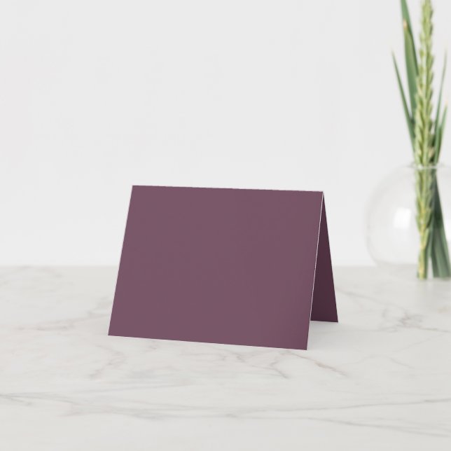 Elegante tarjeta de notas plegadas en blanco (Anverso)