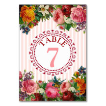 Elegante Tarjeta de número de tabla de Boda de pan