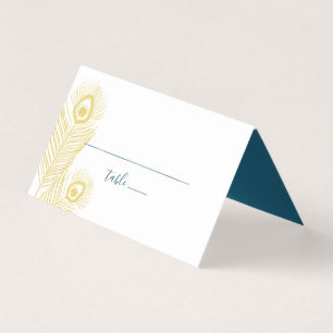 Elegante Tarjeta de números de tabla de Boda de pa