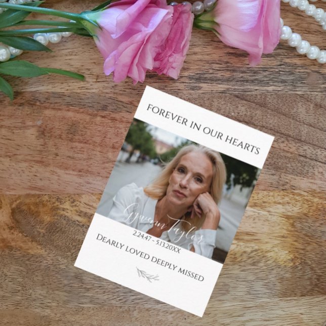 Elegante tarjeta de oración de fotos conmemorativa (Subido por el creador)