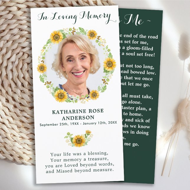 Elegante tarjeta de oración funeraria conmemorativ (Subido por el creador)