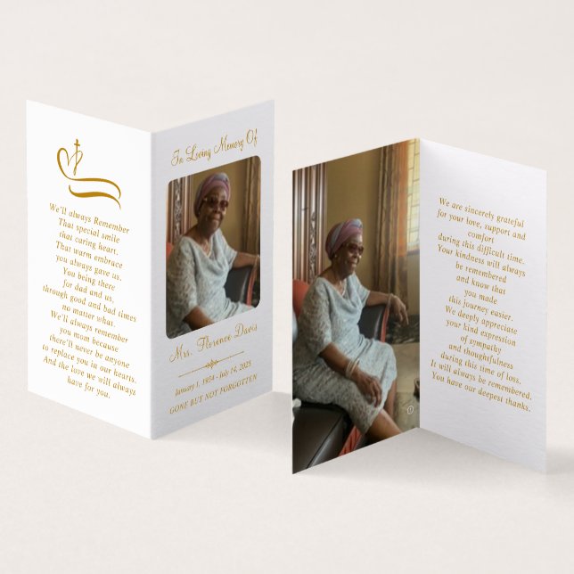 Elegante tarjeta de oraciones de carpetas de fotos (Interior y exterior)