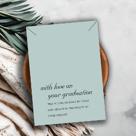 ELEGANTE TARJETA DE PANTALLA DE GRADUACIÓN DE GRIS