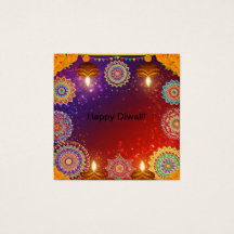 Elegante tarjeta de perfil de Diwali india