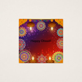 Elegante tarjeta de perfil de Diwali india