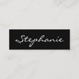 Elegante tarjeta de perfil de tipos de letra en bl
