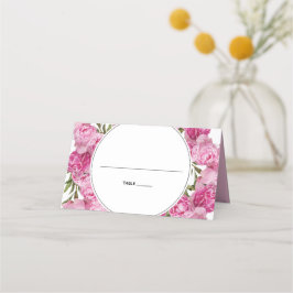 Elegante tarjeta de plaza Boda de los peones rosad