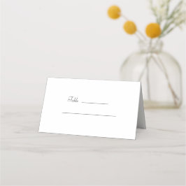 Elegante tarjeta de plaza Boda Minimalista