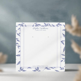 Elegante tarjeta de presentación de anillo azul to