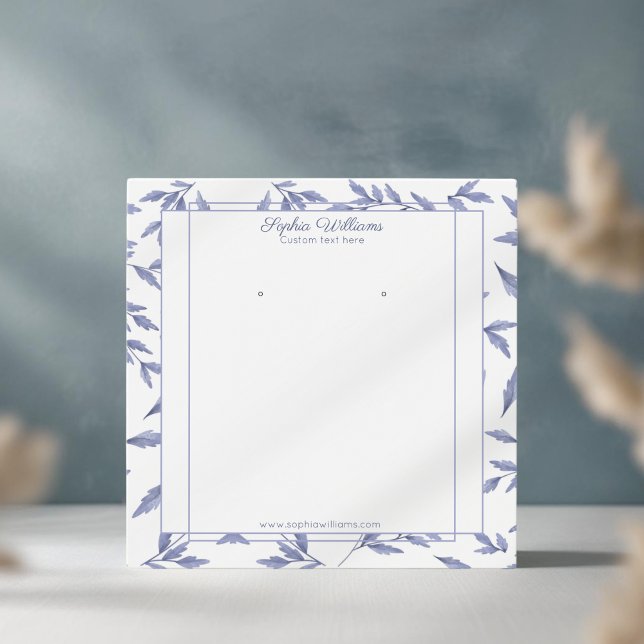 Elegante tarjeta de presentación de anillo azul to (Subido por el creador)