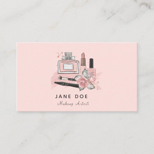 Elegante tarjeta de presentación de artistas" (Anverso)