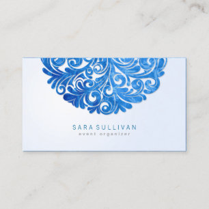 Elegante tarjeta de presentación de eventos floral